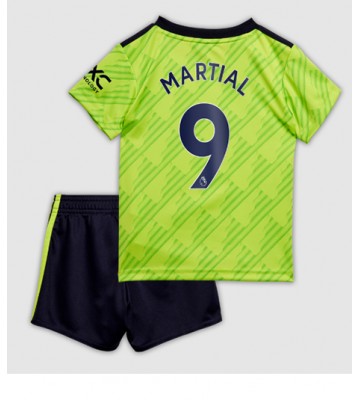 Manchester United Anthony Martial #9 Tredjedraktsett Barn 2022-23 Kortermet (+ Korte bukser)
